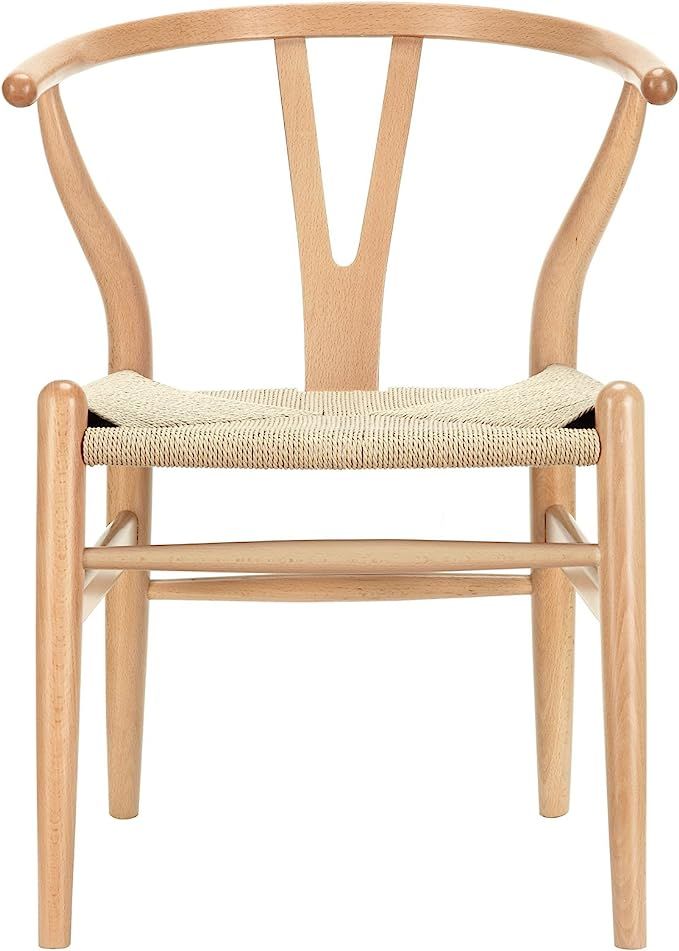 Modway Amish Mid-Century Wood Kitchen and Dining Room Chair in Natural | Amazon (US)