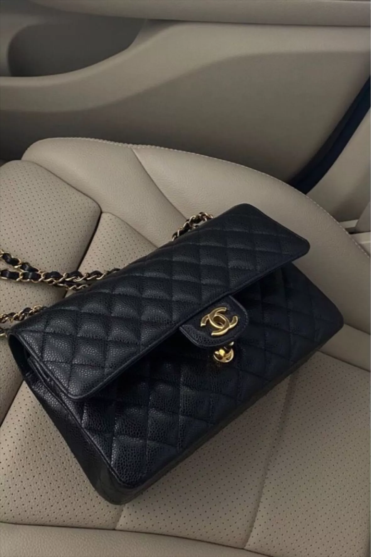 Chanel Classic Quilted Patent Medium Double Flap Bag in Turquoise