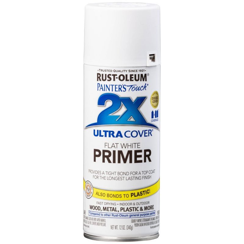 Rust-Oleum 12oz 2X Painter&#39;s Touch Ultra Cover Spray Paint White Primer | Target