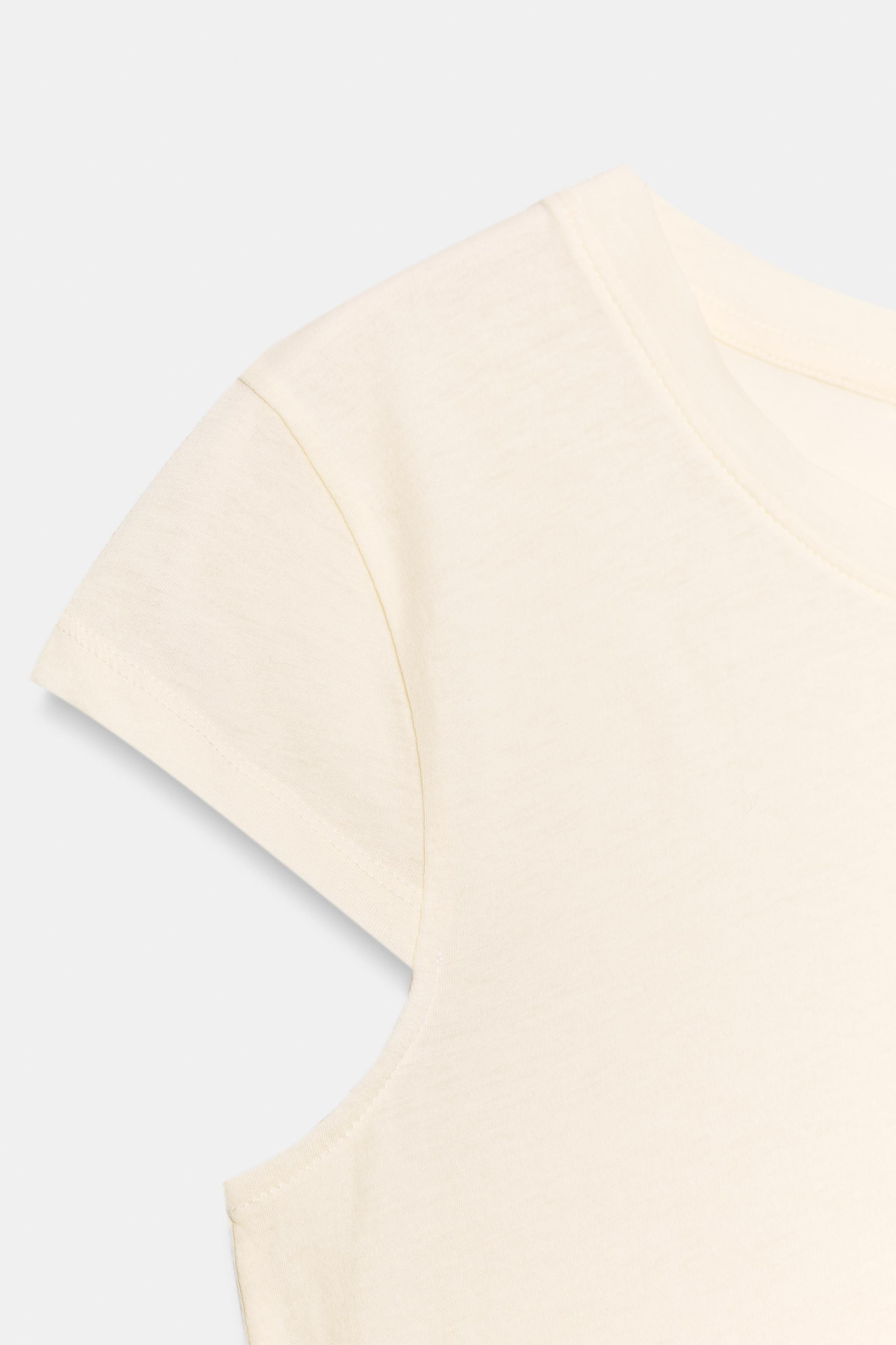 MINIMAL SHORT SLEEVE T-SHIRT | Zara US