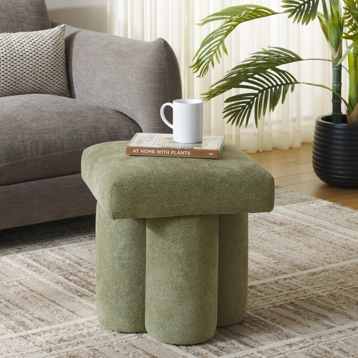 Canberra Farq Square Top Ottoman | Wayfair North America