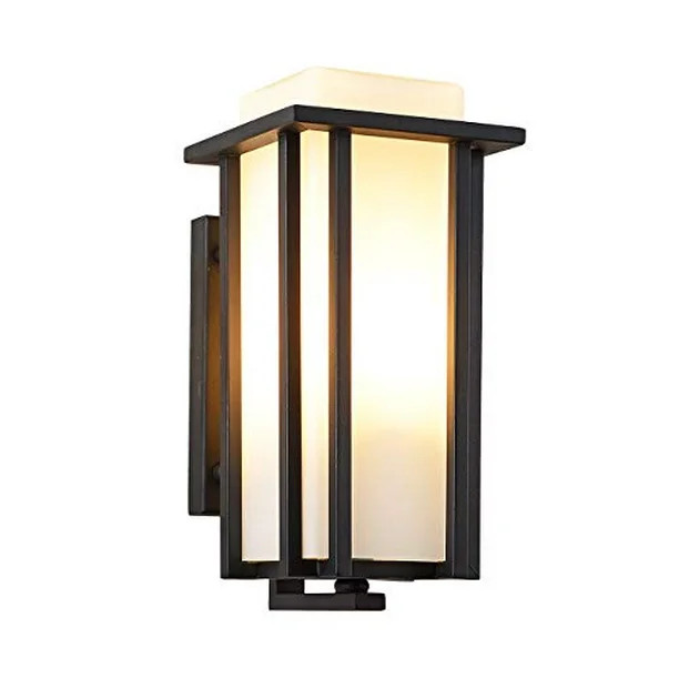 EERU Outdoor Exterior Wall Lantern Wall Sconce as Porch Light Fixture,Weather & Rust Resistant,Bl... | Walmart (US)