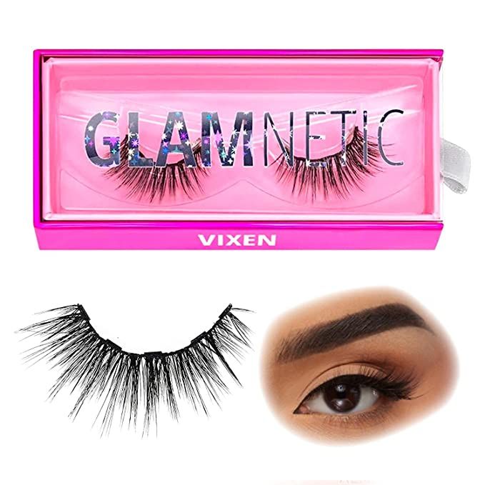Glamnetic Magnetic Eyelashes - Vixen | Long Magnetic Lashes, 60 Wears Reusable Wispy Faux Mink La... | Amazon (US)