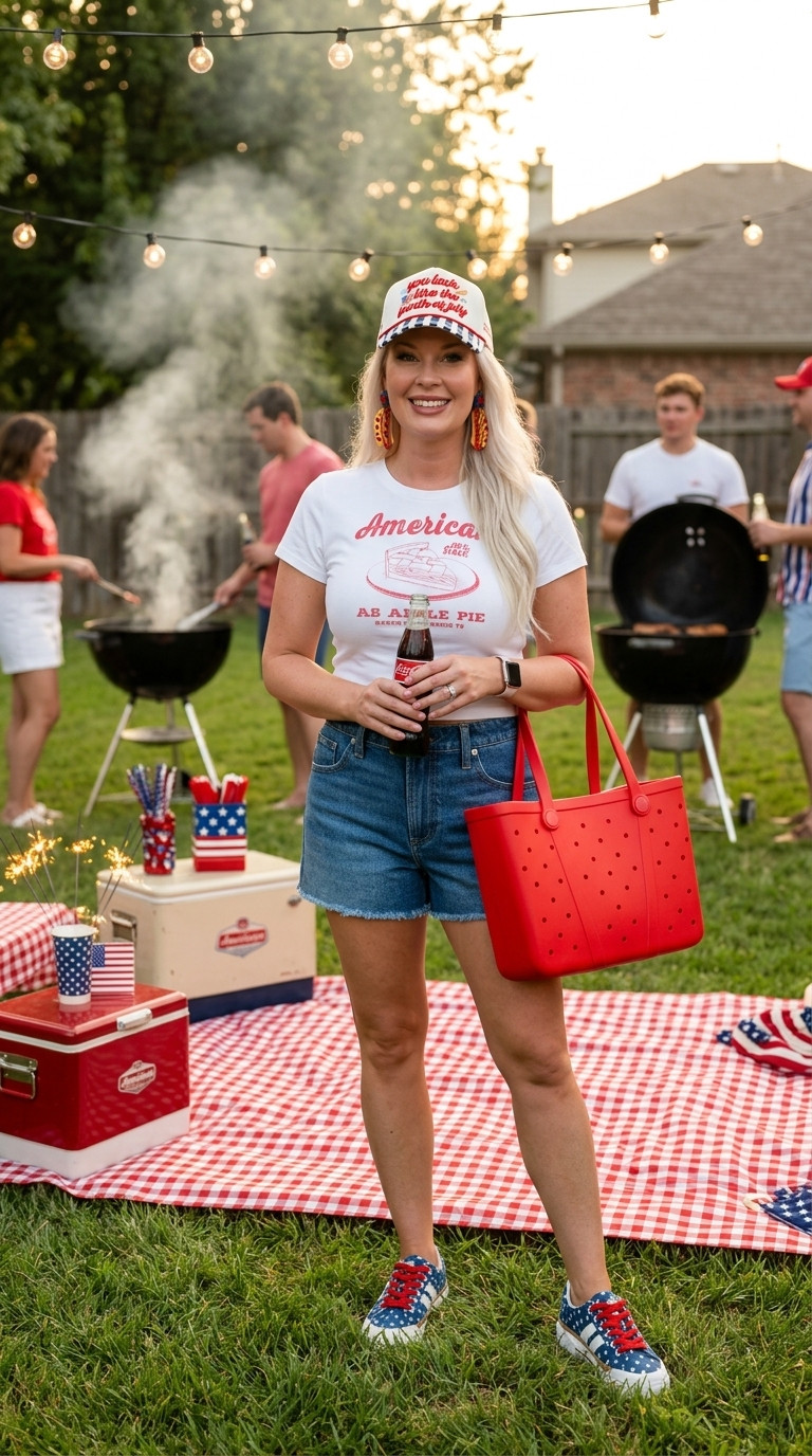 The cutest Memorial Day Weekend outfit!  Can you believe most of this is from Walmart? 

 