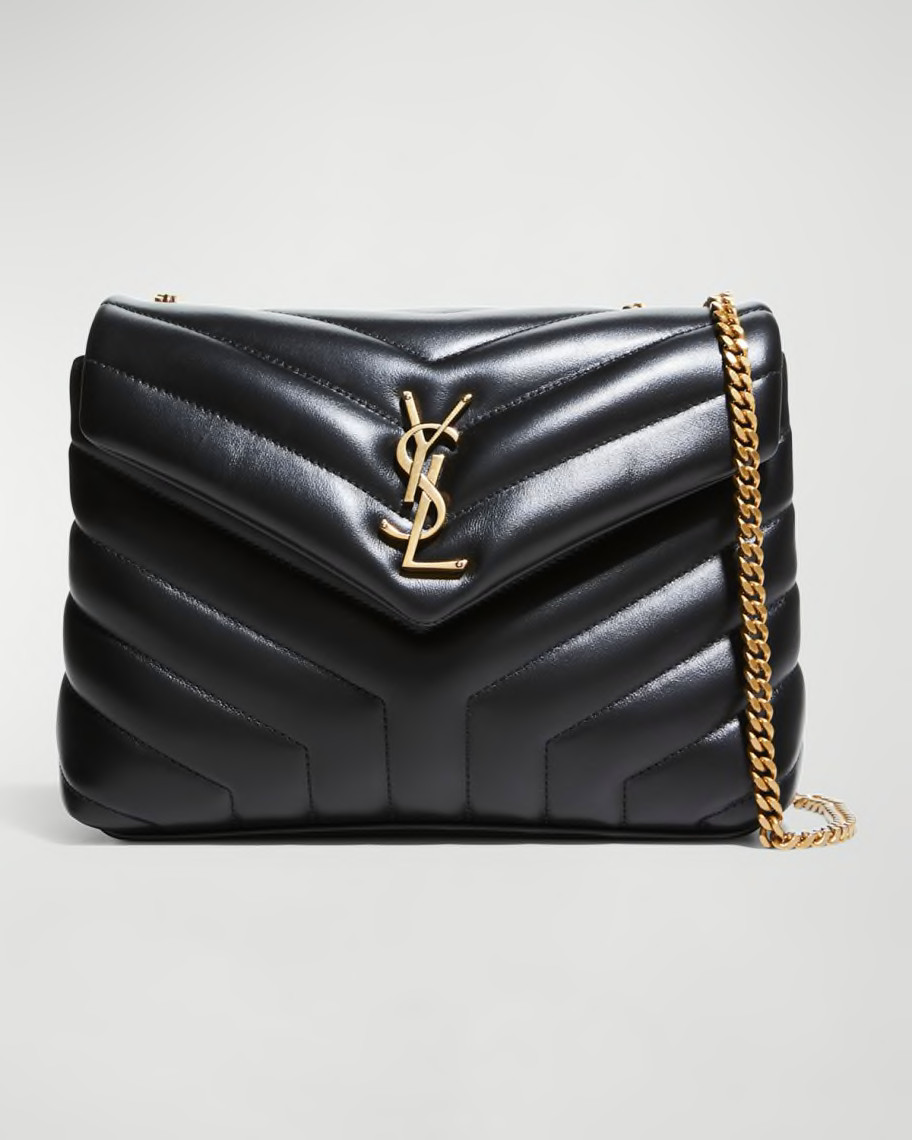 Saint Laurent Loulou Small Matelasse Calfskin Flap-Top Shoulder Bag | Neiman Marcus