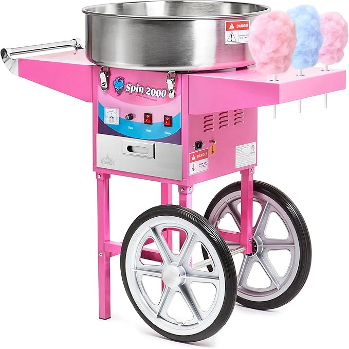 Olde Midway Commercial Quality Cotton Candy Machine Cart and Electric Candy Floss Maker - Spin 20... | Amazon (US)