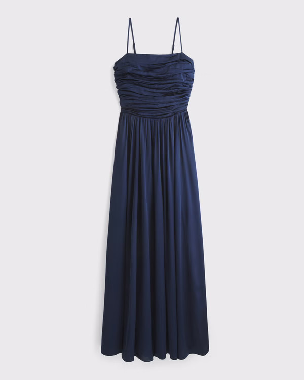 Women's The A&F Emerson Lace-Up Back Maxi Dress | Women's Clearance | Abercrombie.com | Abercrombie & Fitch (US)