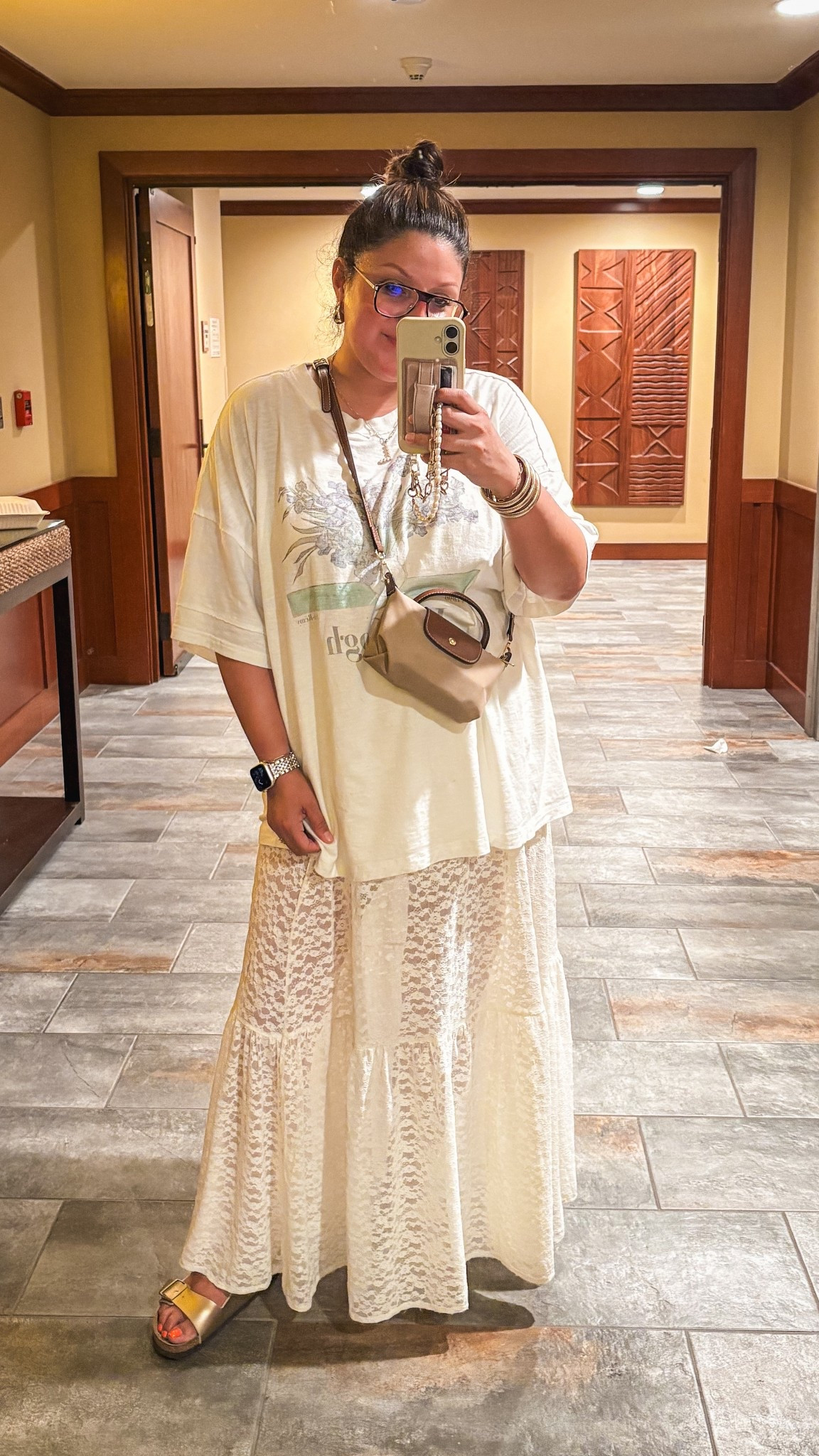 Tonight’s ootd:
Aerie shirt (XL)
Aerie lace maxi skirt (L)
Athleta biker shorts (XL)
Birkenstock arizonas 

#LTKOver40 #LTKMidsize #LTKTravel