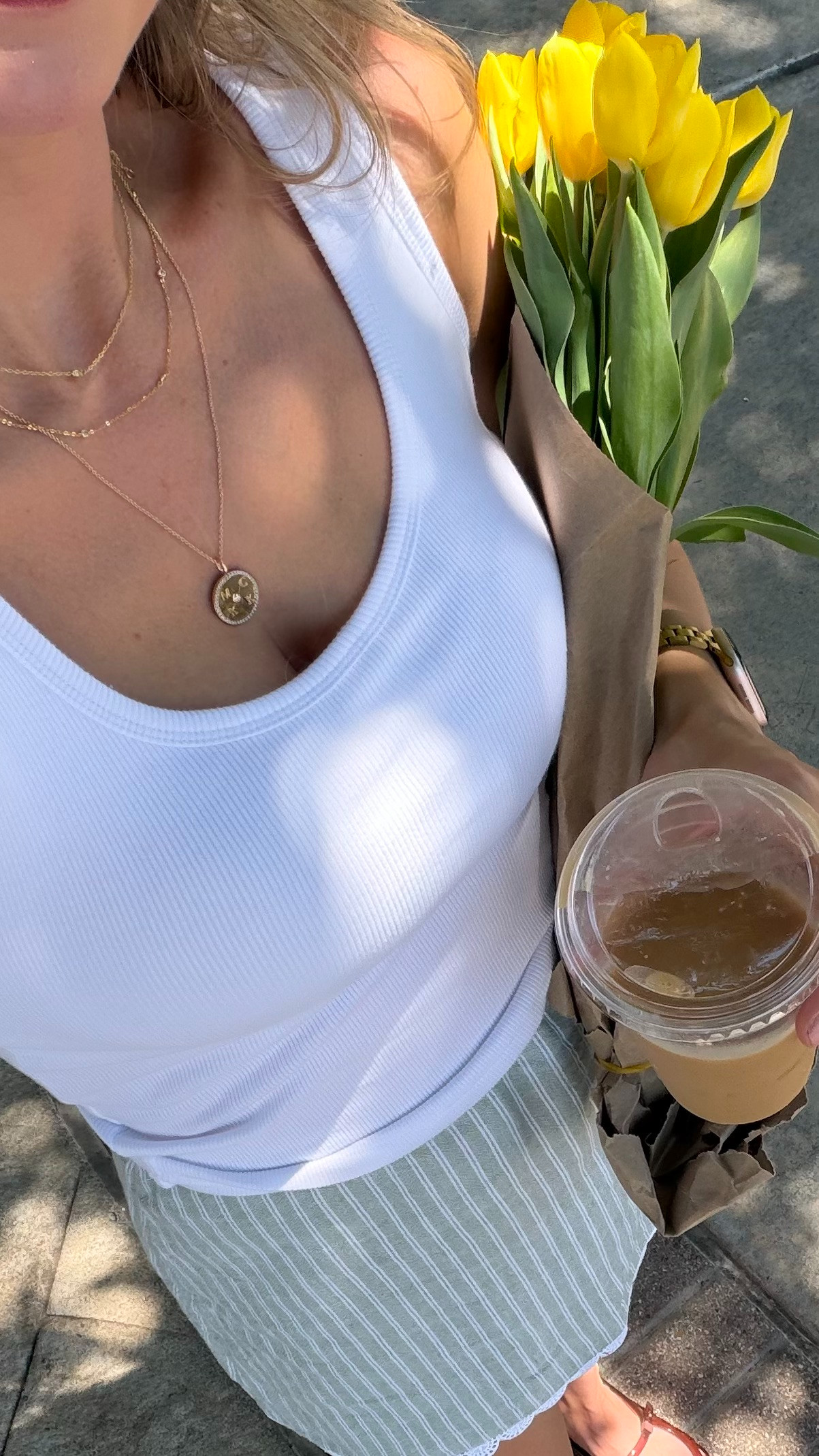 Casual, but cute summer outfit!! S in tank (has built in bra) + S in green skort  

 #LTKootd