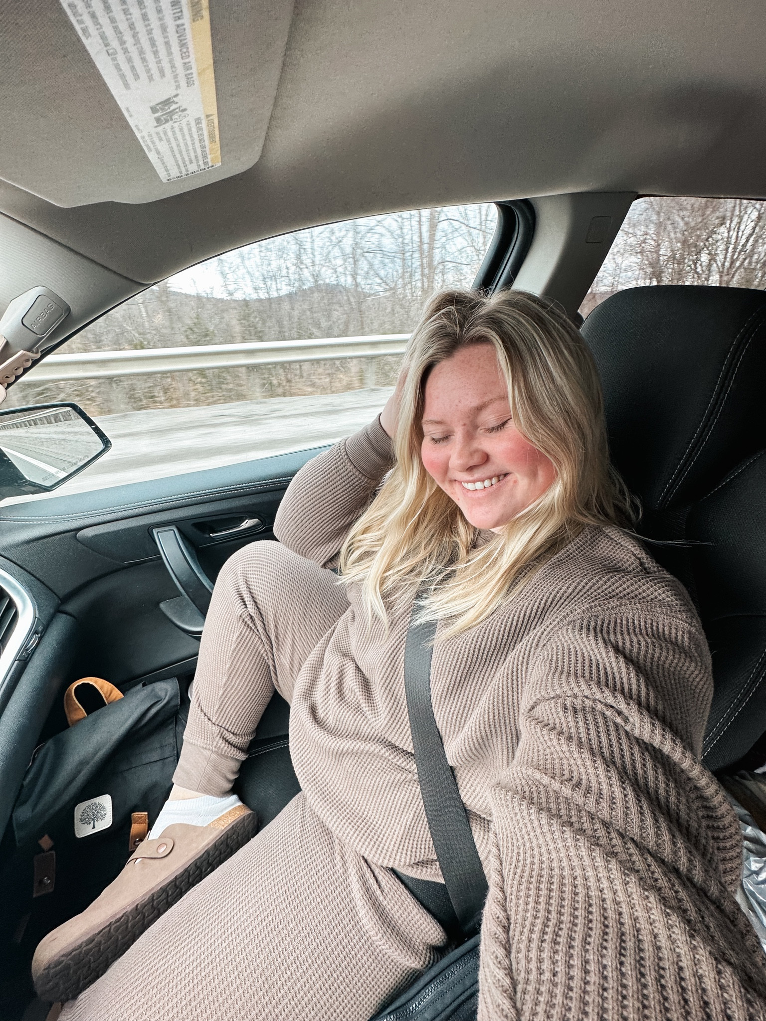 Cozy Travel Outfit! Wearing medium in top & bottom

#LTKmidsize #LTKbeauty #LTKtravel