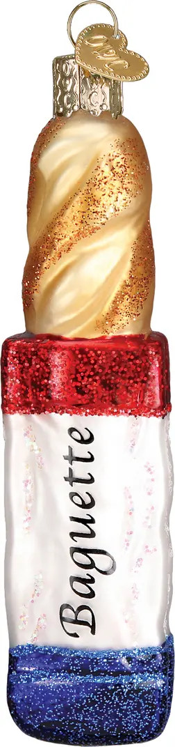 Baguette Glass Ornament | Nordstrom