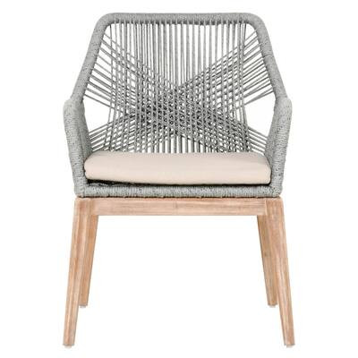 Curtis Platinum Rope Arm Chair (Set of 2) | Bed Bath & Beyond