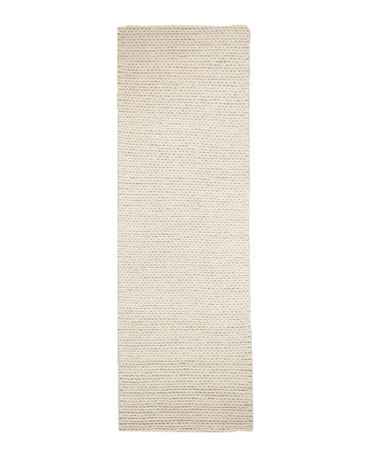 2x8 Wool Blend Braided Runner | TJ Maxx