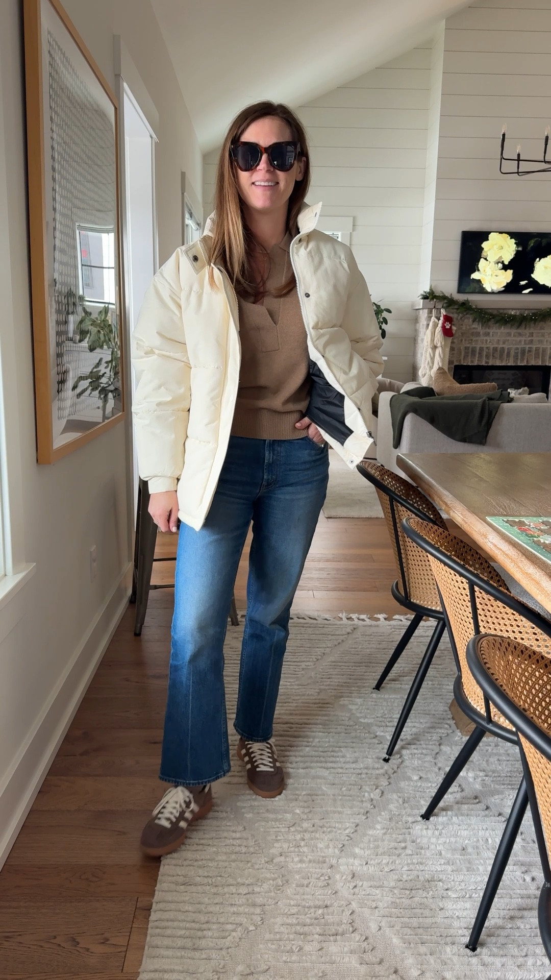 Top size small
Jeans size 25
Coat size small
Shoes size 6 - they run big I went down a half size 

#LTKootd #LTKgrwm #LTKdayinmylife