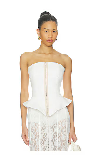 Nilde Bustier Top in Almond | Revolve Clothing (Global)