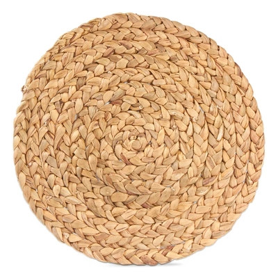tagltd Braided Water Hyacinth Round Placemat 15 Inch Diameter Natural Everyday Wipe Clean with Dry Cloth | Target