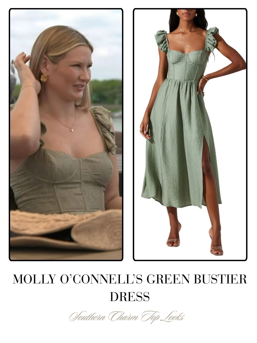 Molly O’Connell’s Green Bustier Dress