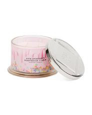 18oz Strawberry Birthday Cake Scented Candle | TJ Maxx