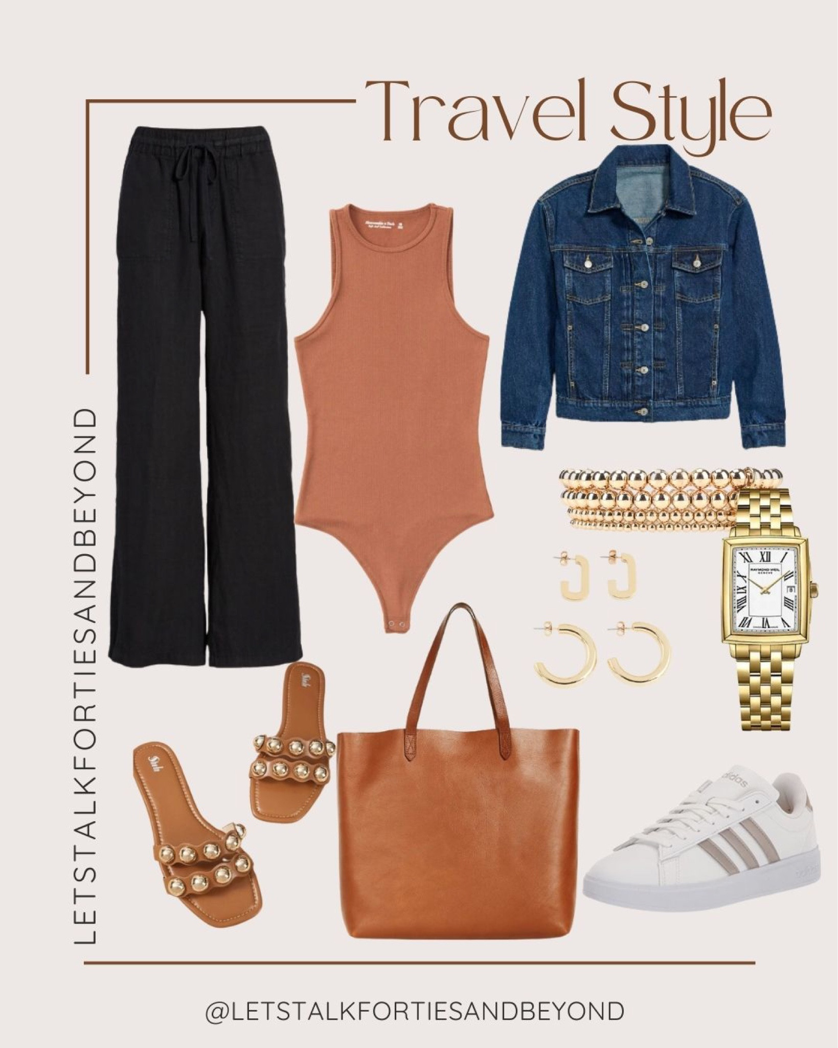 Looking for an easy travel style that easily transitions into a vacation outfit? Look no further and consider this to be your inspo 🧳 ✈️ 🚘 

All and more are linked below ⬇️ Just scroll to “Shop my Pic” and make sure to hit “Follow” to get my curated styling pics. 😘

style #LTKvacationstyle #LTKpants #LTKlinenpants #LTKsummerpants #LTKover40style #LTKover50style #LTKmidlifestyle #LTKstylingtip #LTKsummerstyle #LTKover40fashion #LTKover50fashion #LTKsummeroutfit #LTKelegantstyle #LTKvacationoutfit #LTKunder10top #LTKmidlifefashion #LTKtanktop #LTKaffordablestyle #LTKhandm #LTKh&m #LTKblackandwhite #LTKsummertote #LTKbag #LTKsandals #LTKtop #LTKpants #LTKtraveloutfit#LTKvacationoutfit



#LTKstyletip #LTKtravel #LTKunder50