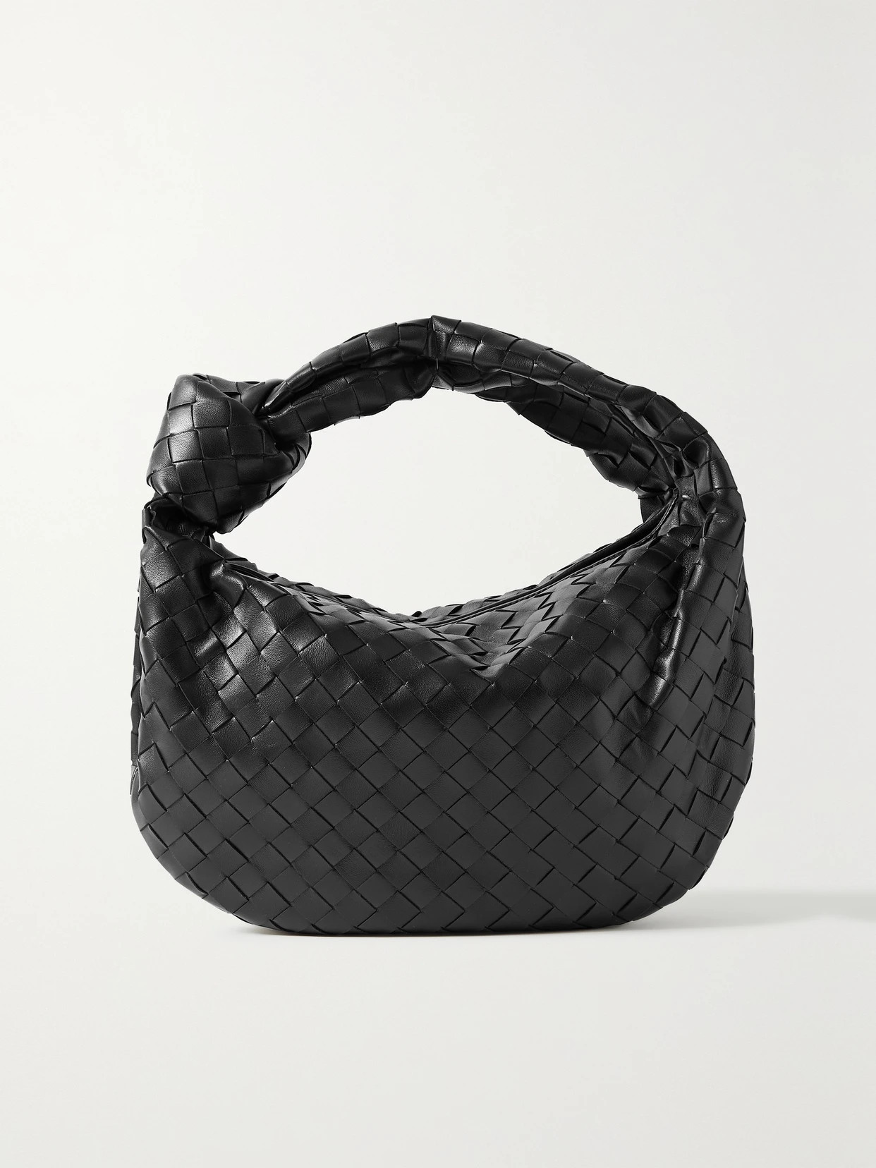 Bottega Veneta - Jodie Teen Intrecciato Leather Tote - Black | NET-A-PORTER (US)
