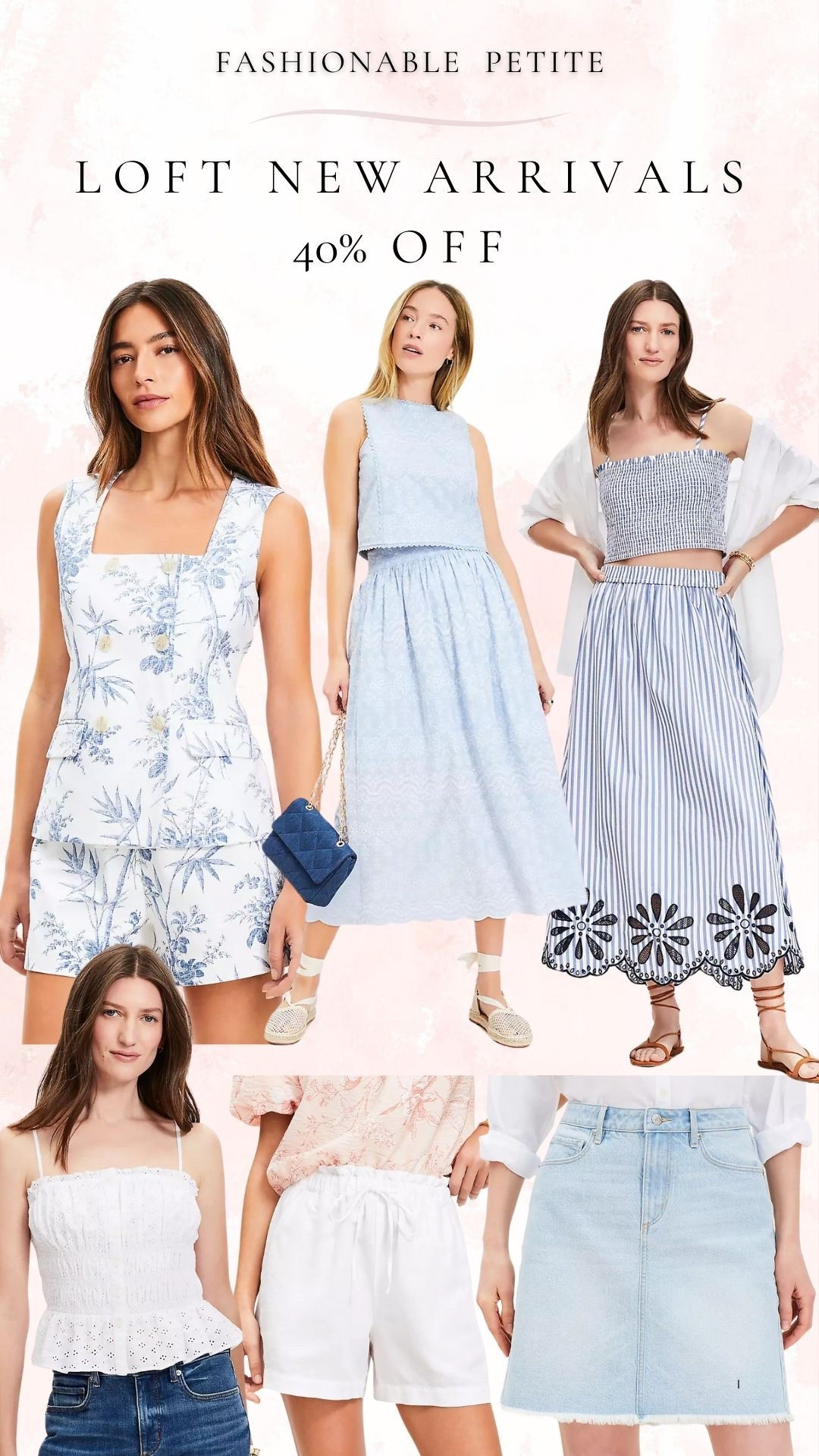 Loft new summer arrivals! Lots of petite sized pieces for summer. I’ve been waiting for the blue and white palm print to drop and it’s beautiful for summer!

Summer outfit, petite outfit, shorts, maxi skirt, matching set, denim skirt, loft, petite 

#LTKSaleAlert #LTKPetite #LTKFindsUnder100