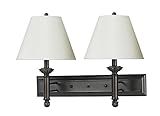 Cal Lighting LA-60002W2L-1 Traditional Two Light Wall Lamp from Hotel Collection in Bronze/Dark Fini | Amazon (US)