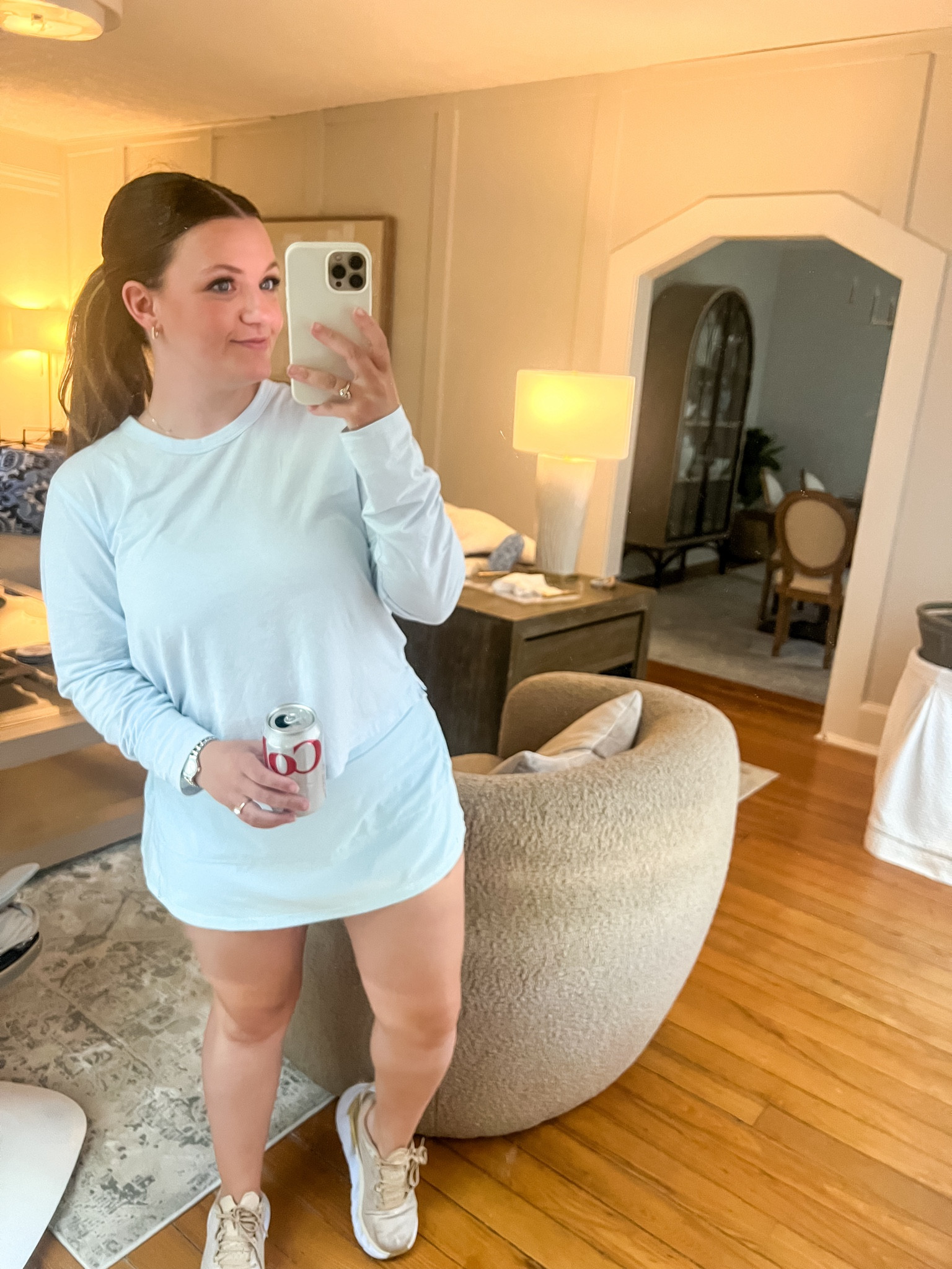 Mom weekend outfit that’s comfy but still cute // wearing a 6 in the top and skirt, this color sold out but linked another blue and shoes are old but I linked the same style! 



#LTKStyleTip #LTKSeasonal #LTKFitness