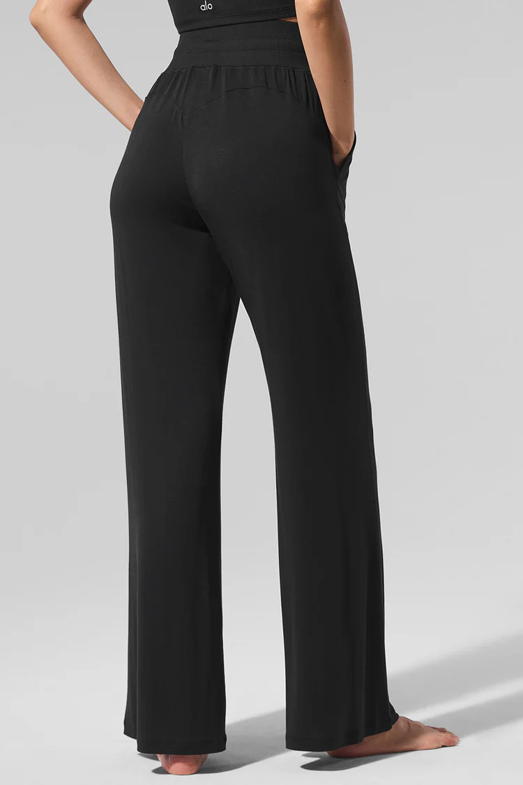 Semi-Sheer Delicate Lounge Flare Pant | Alo Yoga