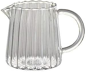 CHOOLD Elegant Wave Shaped Crystal Glass Creamer Coffee Milk Creamer Pitcher/Serving Pitcher/Sauc... | Amazon (US)