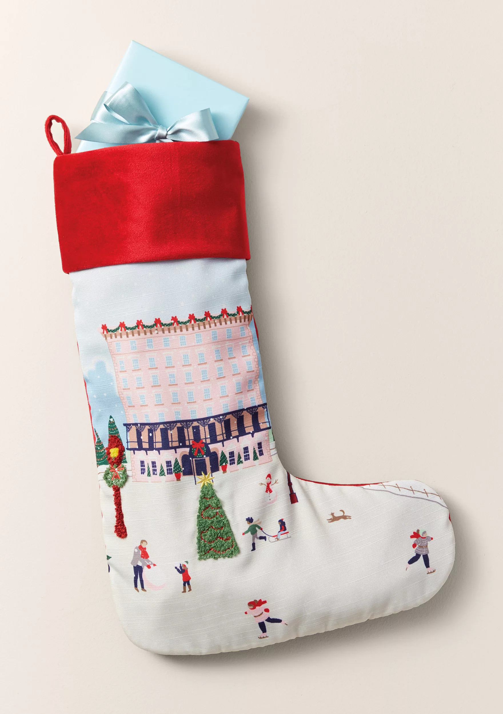 Sewing Down South x Crown & Ivy™ Sew Scenic Embroidered Stocking | Belk