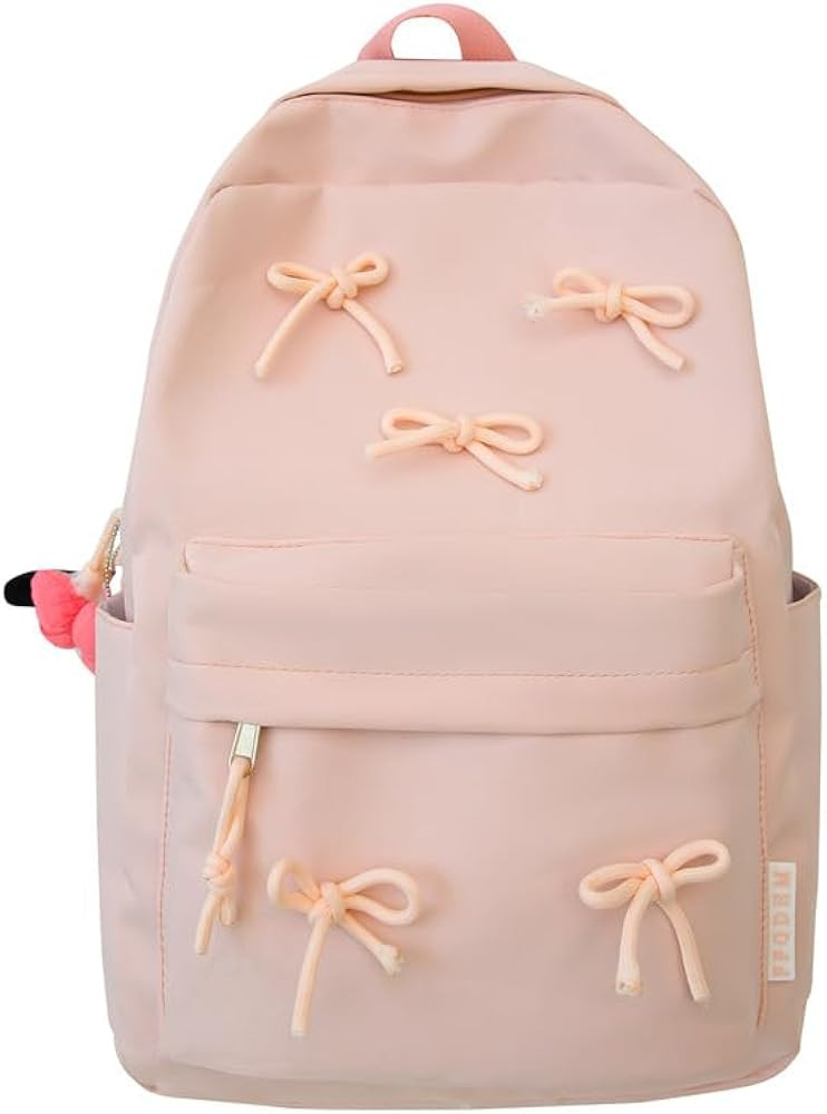 2024 Trendy Cute Bowknot Backpack for Women Laptop Daypack Y2k Preppy Aesthetic Backpack Kawaii C... | Amazon (US)