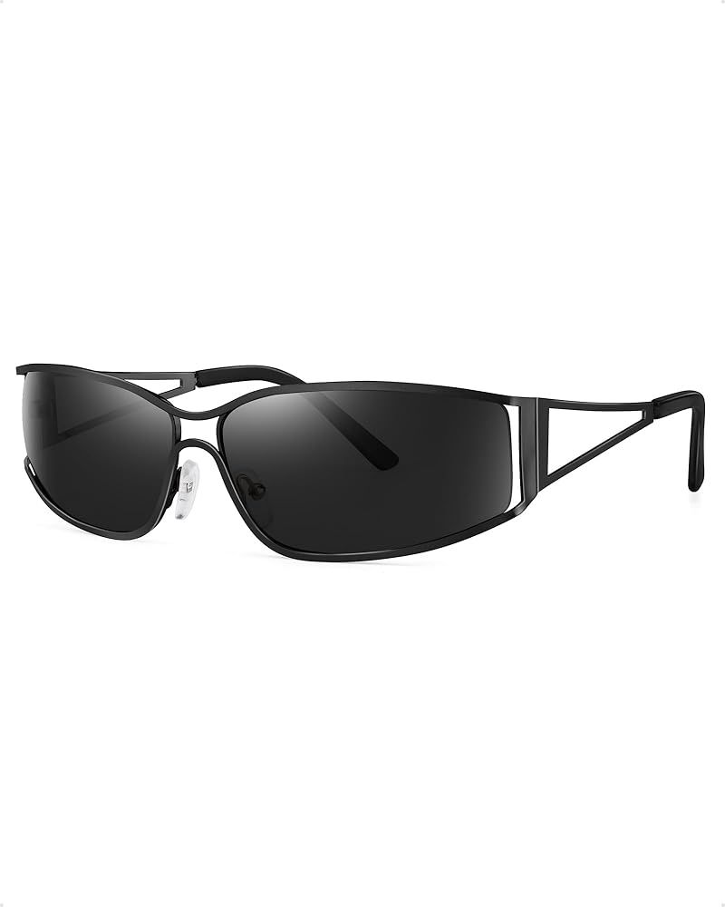 SIPHEW Y2K Sunglasses for Women, Trendy Y2K Glasses, Fashion 2000S Sun Glasses, Aesthetics Y2K Ac... | Amazon (US)