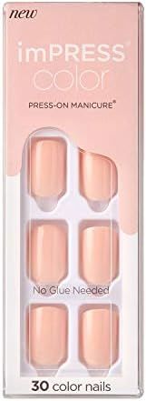 KISS imPRESS Color Press-on Manicure - Peevish Pink | Amazon (US)
