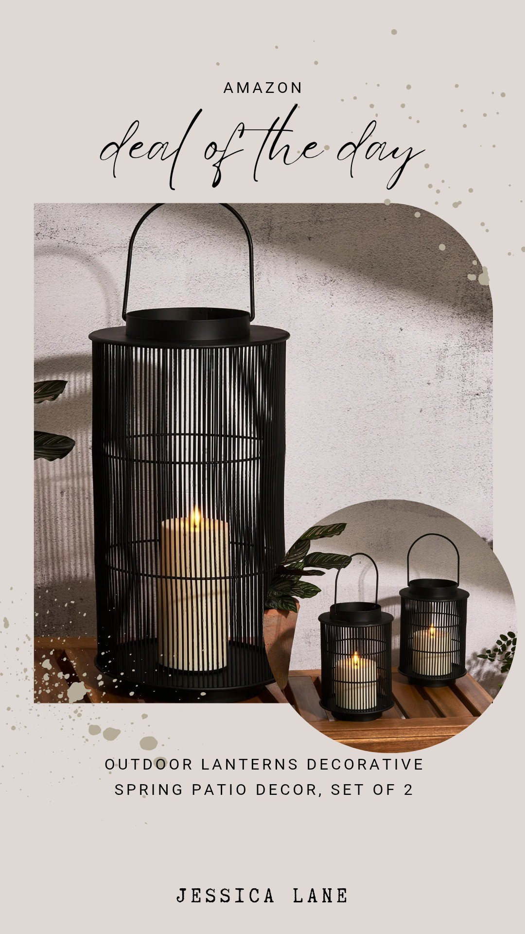 Enhance your outdoor living area with this set of two decorative patio lanterns, available in two size options to create the perfect layered lighting for your space.#outdoorliving #patioaccessories #lanternset #outdoorlighting

#LTKSaleAlert #LTKHome #LTKSeasonal
