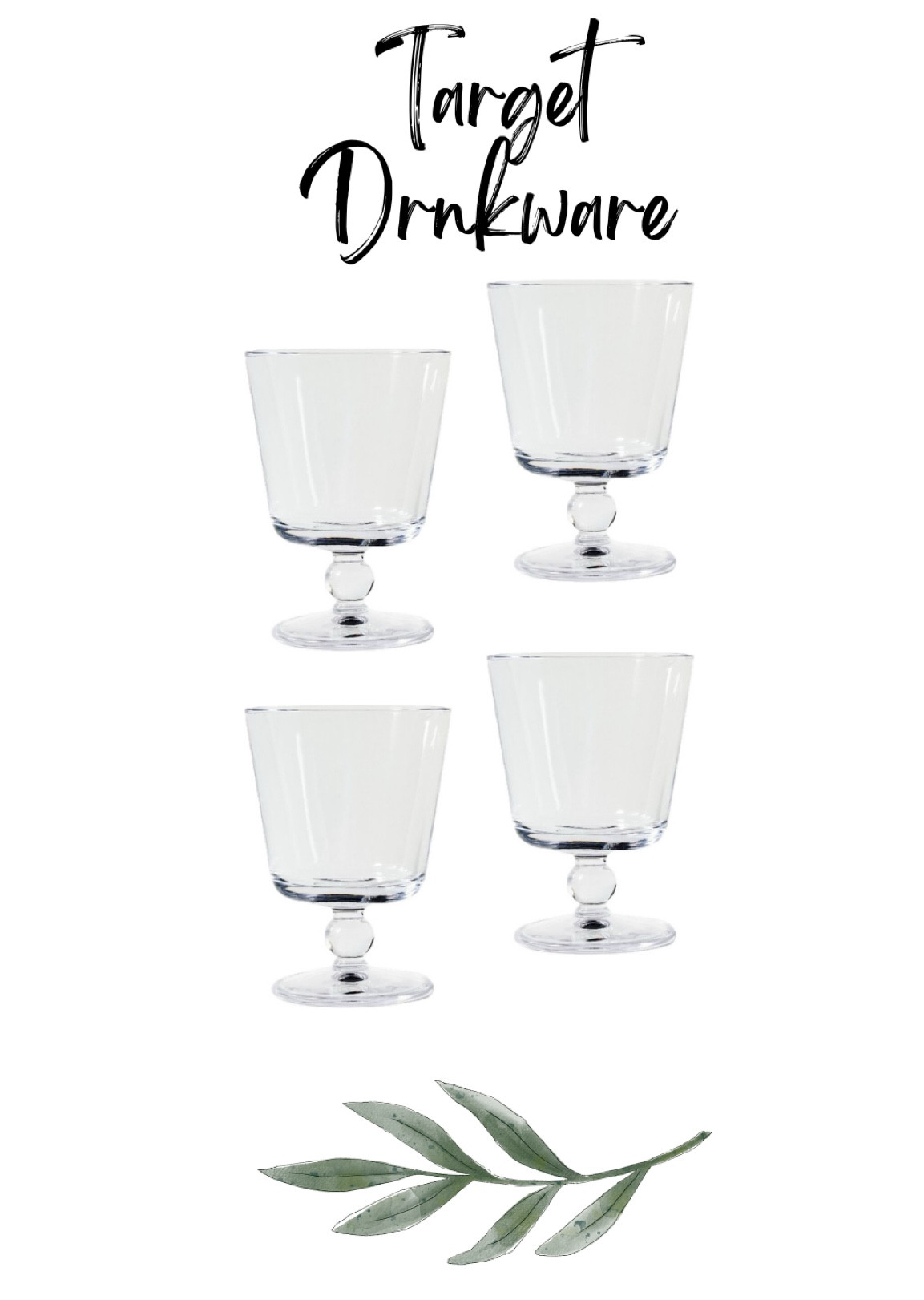 Loving these beautiful glass goblets from Target! So classy! 🌿

#LTKStyleTip #LTKHome #LTKSeasonal