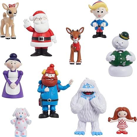 Amazon.com: Rudolph The Red-Nosed Reindeer® Figure Set, 10-Piece Figure Set, by Just Play : Toys... | Amazon (US)