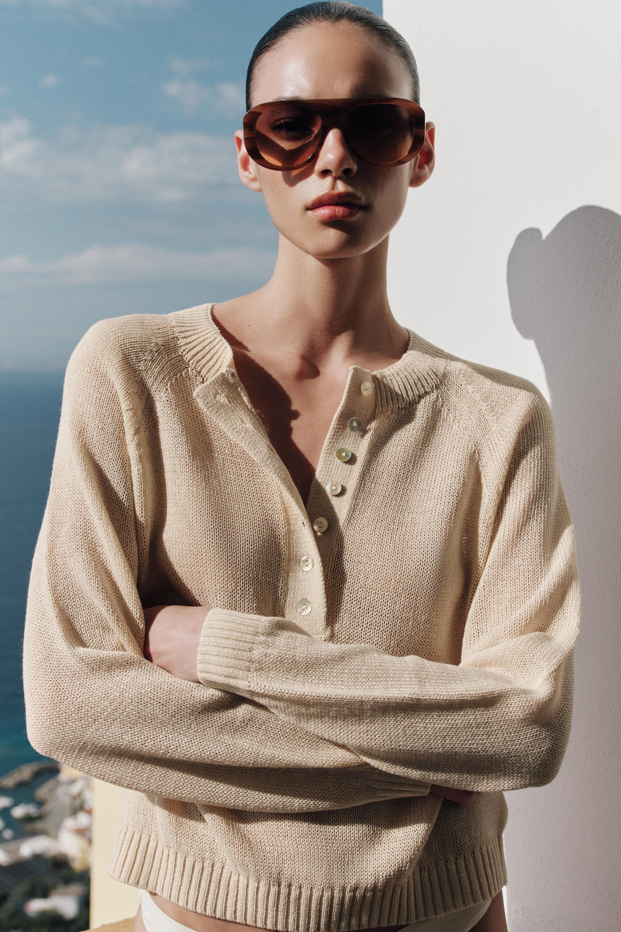 BUTTON KNIT JUMPER | Zara US