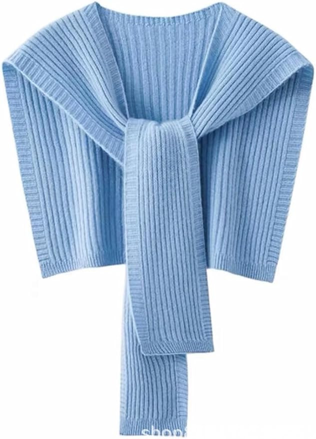 Soft Knitted Scarf for Women Solid Color Shawl Wraps for Women Travel Casual Cardigan Knotted Sho... | Amazon (US)