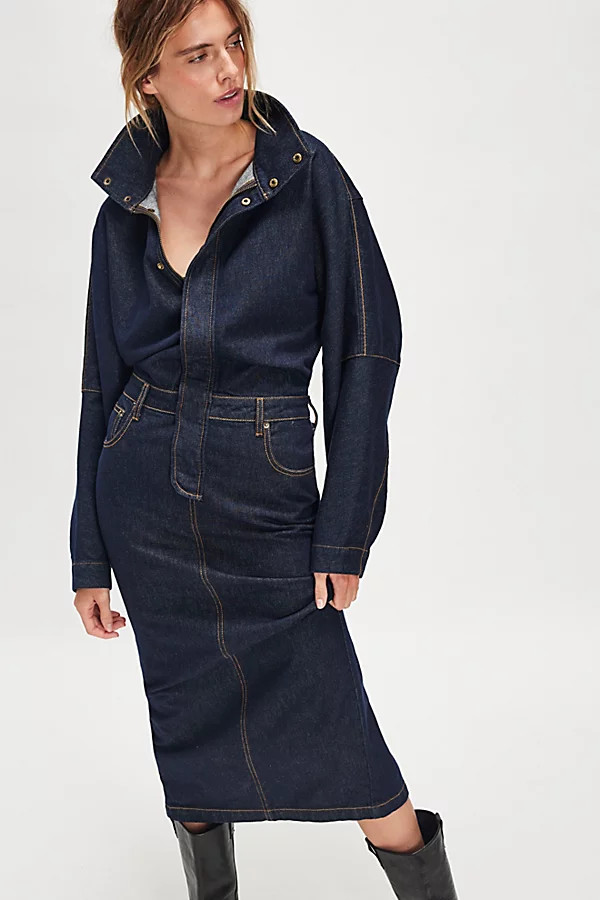 Ronny Kobo Sebastian Midi Dress | Free People (Global - UK&FR Excluded)