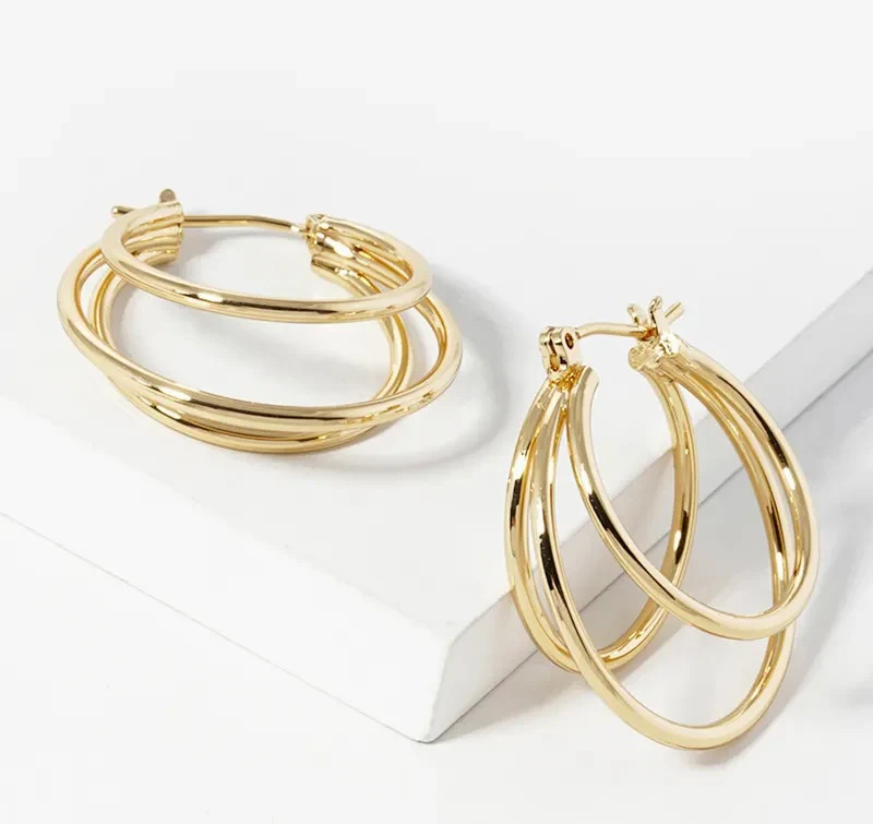 Triple Layer Hoops | Erin McDermott Jewelry