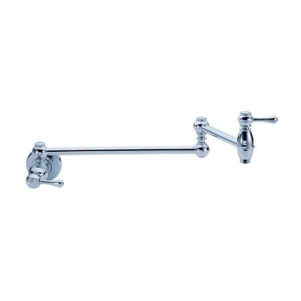 Danze Single-handle Pot Filler Opulence Wall Mount Lever Handle Polished Chrome Faucet | Bed Bath & Beyond