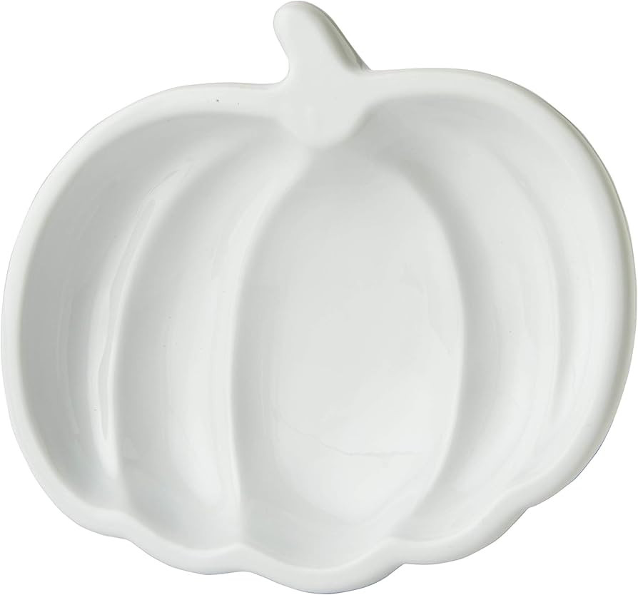 SKL Home Harvest Pumpkin Vanity Tray, White | Amazon (US)