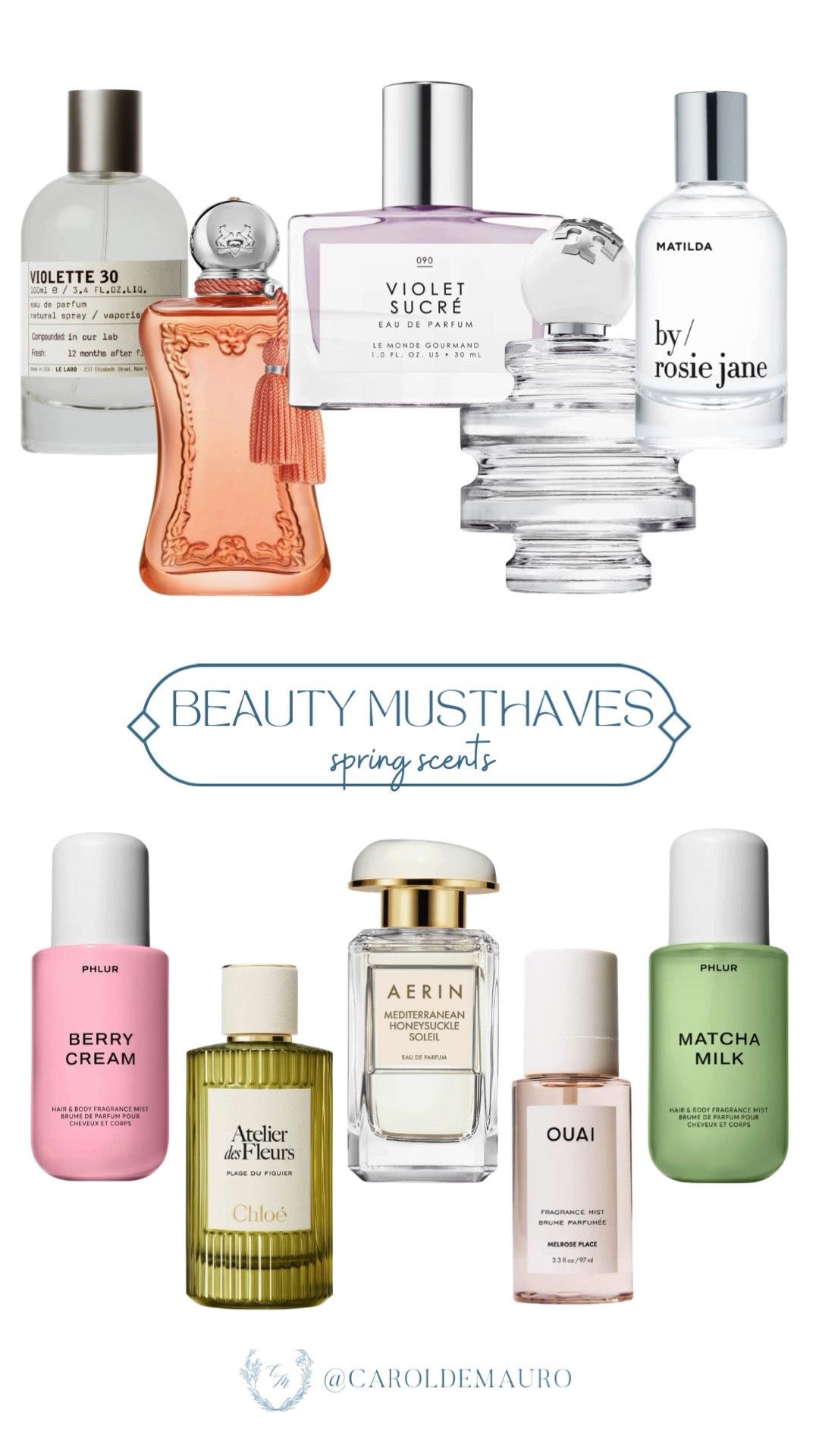 Want new scents to wear for different occasions in the Spring season? I got you! Rounded up these new perfume releases from brands you know and love: Phlur, Chloe, Aerin, Ouai, by Rosie Jane, and more!

everyday wear, beauty musthaves, perfume collection, clean girl aesthetic, signature scent, date night, office friendly perfume, compliment getter

#LTKU #LTKBeauty #LTKSeasonal