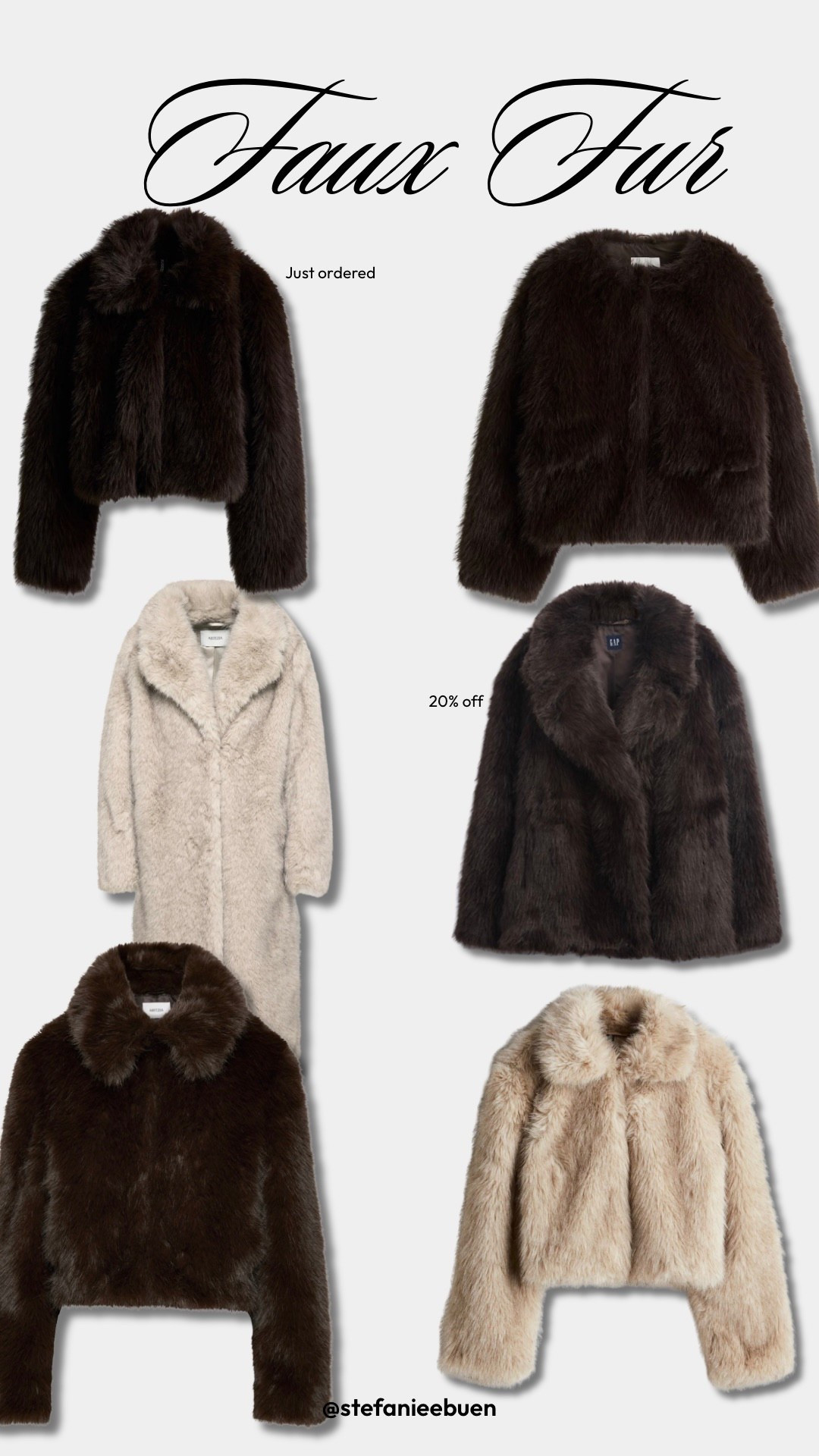 Faux fur jackets 

#LTKcanada #LTKstyletip