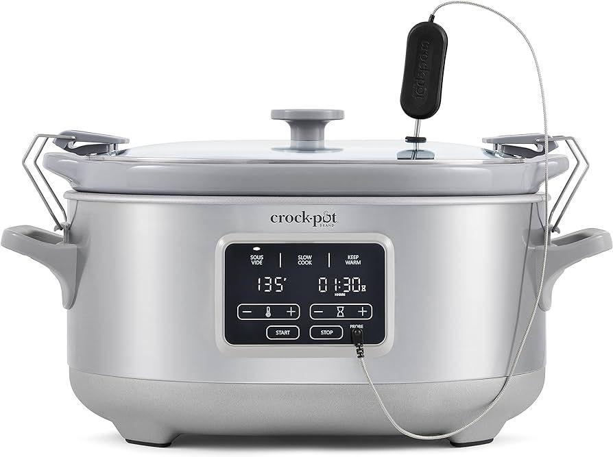 Crockpot™ 7-Quart Cook & Carry™ Slow Cooker with Sous Vide,Programmable, Stainless Steel | Amazon (US)