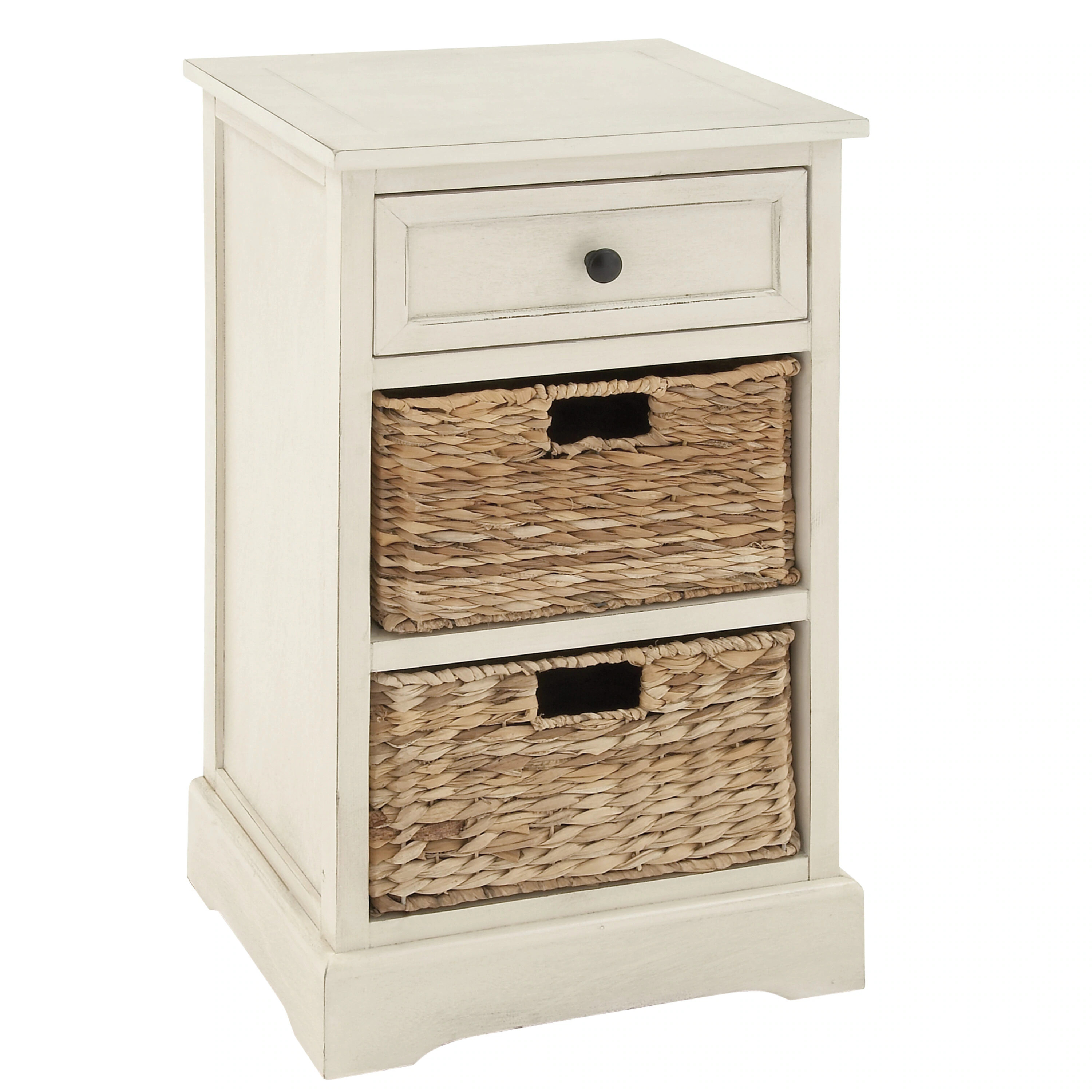 Grayson Lane 3 -Drawers White Matte Wood Storage Storage drawer 28 H x 16 W x 13-in D | 96188 | Lowe's