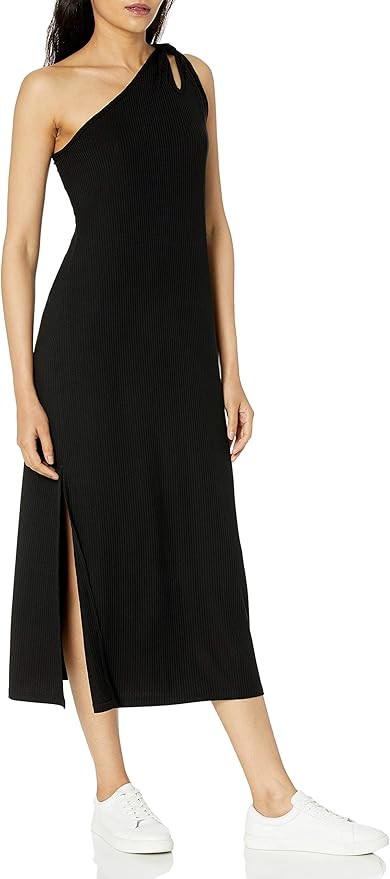 The Drop Women's Mickey Loose-fit One-Shoulder Cutout Rib Knit Maxi Dress | Amazon (US)