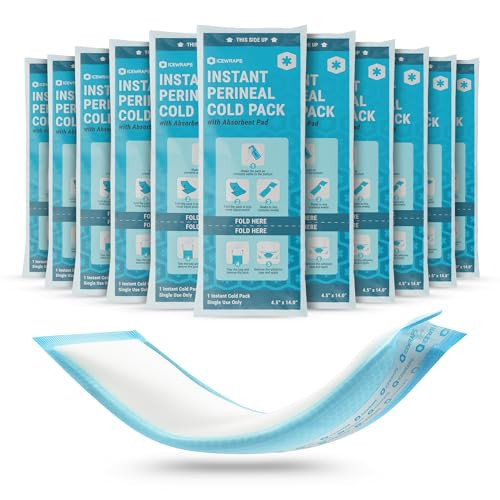 ICEWRAPS Instant Postpartum Pads For Women After Birth - Perineal Ice Packs For Postpartum Care - 12 Individually Wrapped Postpartum Ice Packs For Your Postpartum Essentials Kit | Amazon (US)