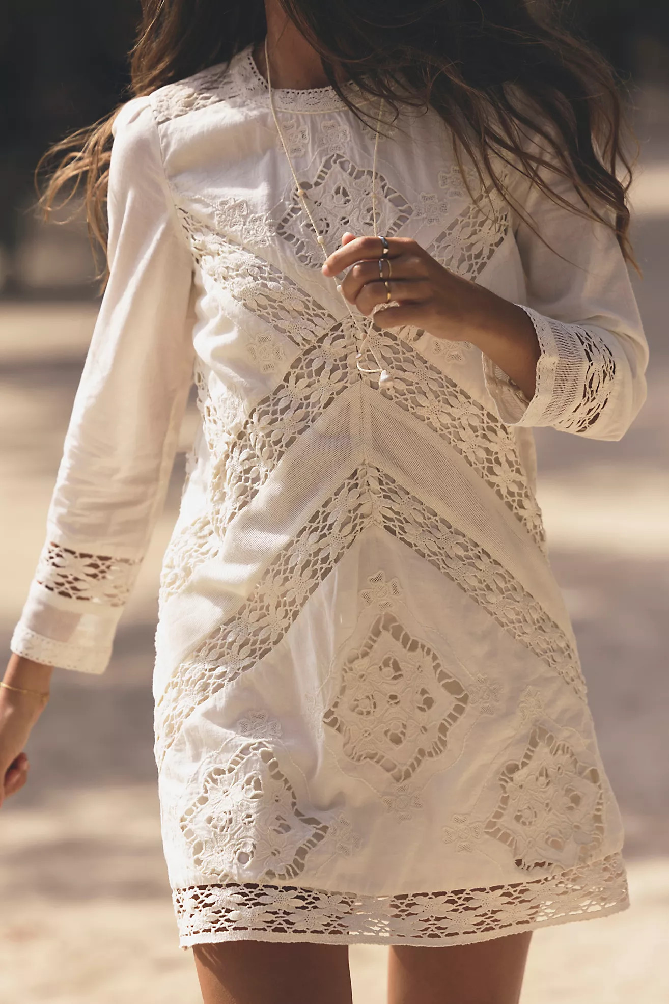 Sentimental Melody Lace Mini Dress | Free People (Global - UK&FR Excluded)