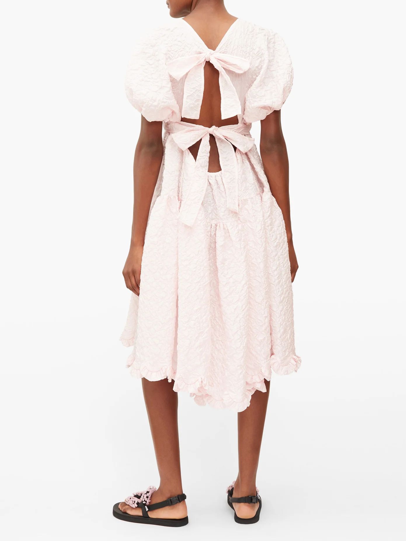 Ammi wrap-front cloqué dress | Cecilie Bahnsen | MATCHESFASHION | Matches (US)